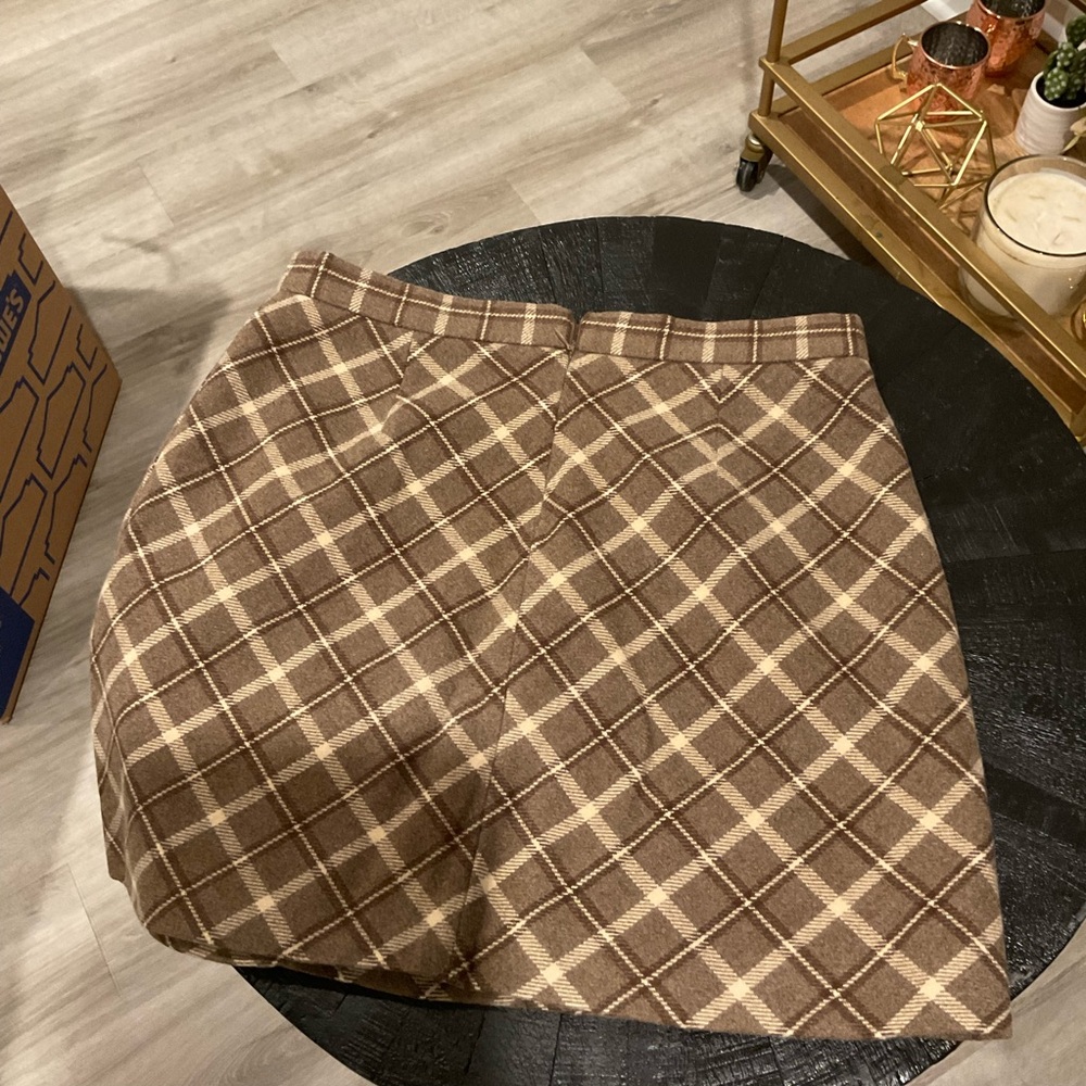 Plaid corduroy mini 70’s skirt size large